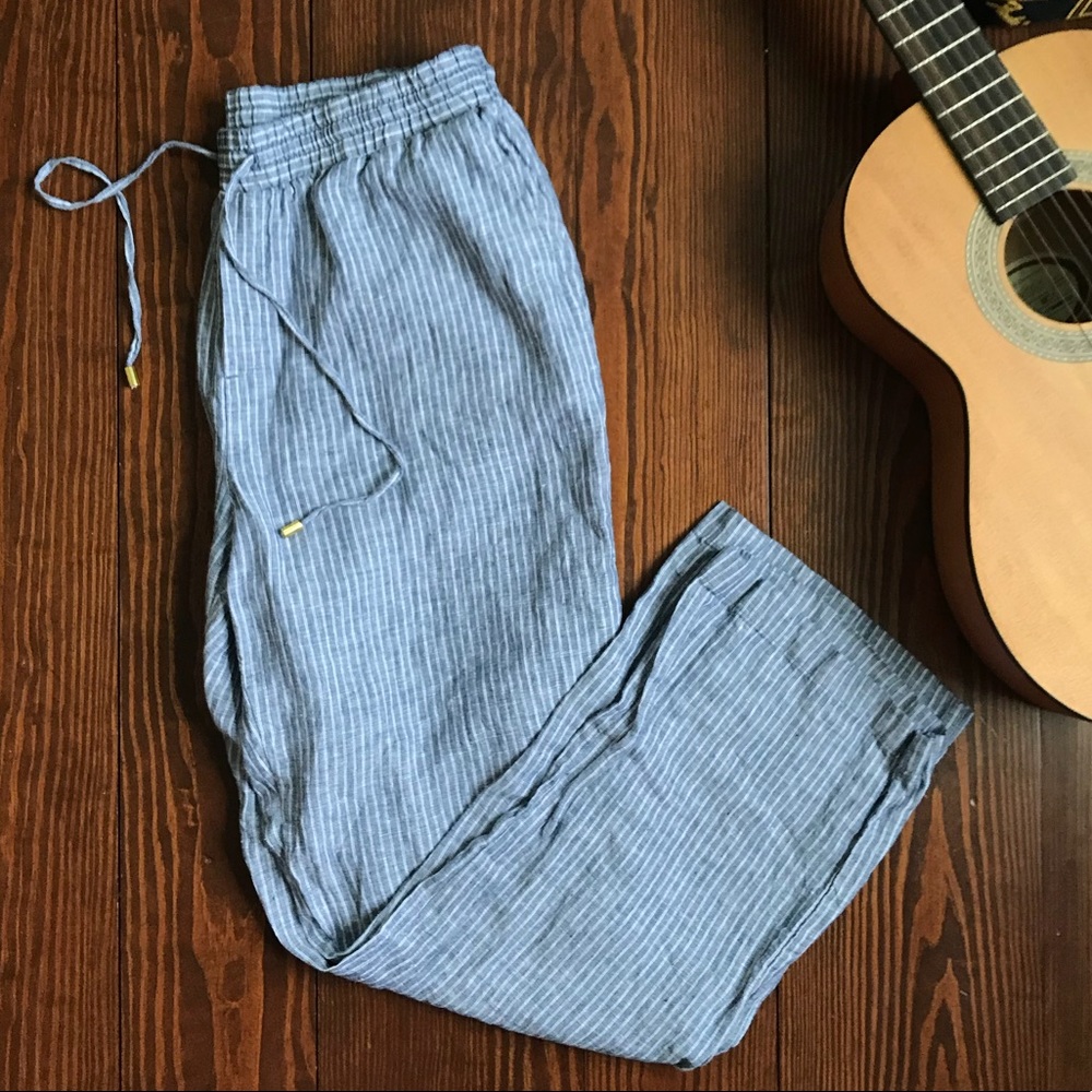 Ellen Tracy Stripped Drawstring Pants - image 1